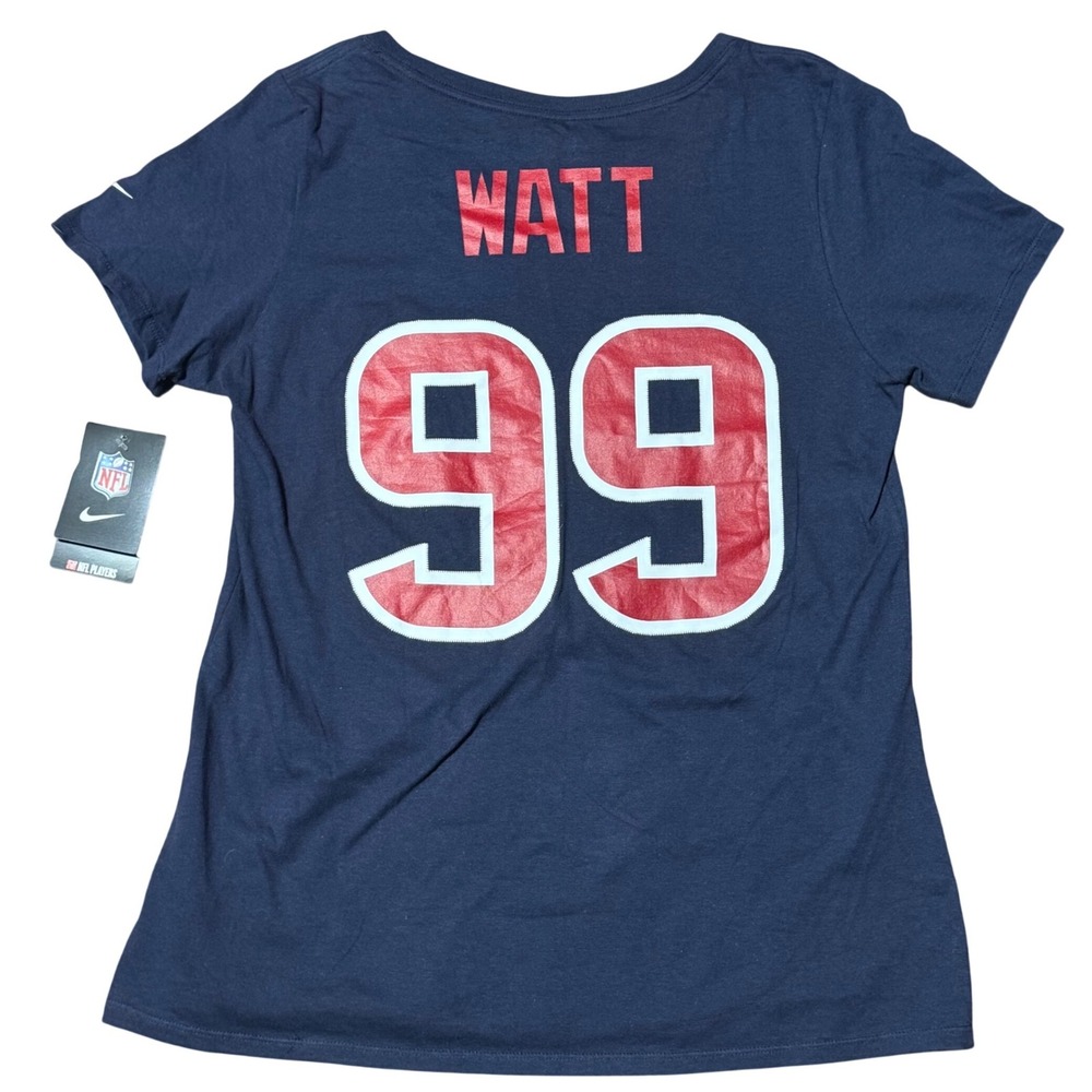 Nike Houston Texans JJ Watt #99 NFL Tee Navy Blue Women's Large NWT